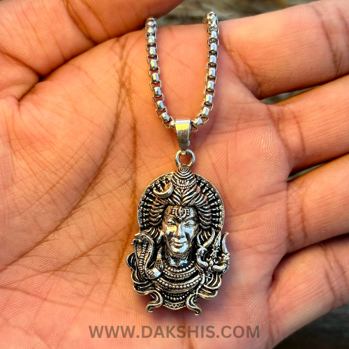 MAHAKAL LOCKET CHAIN COMBO ( BUY 1 GET 2 FREE )