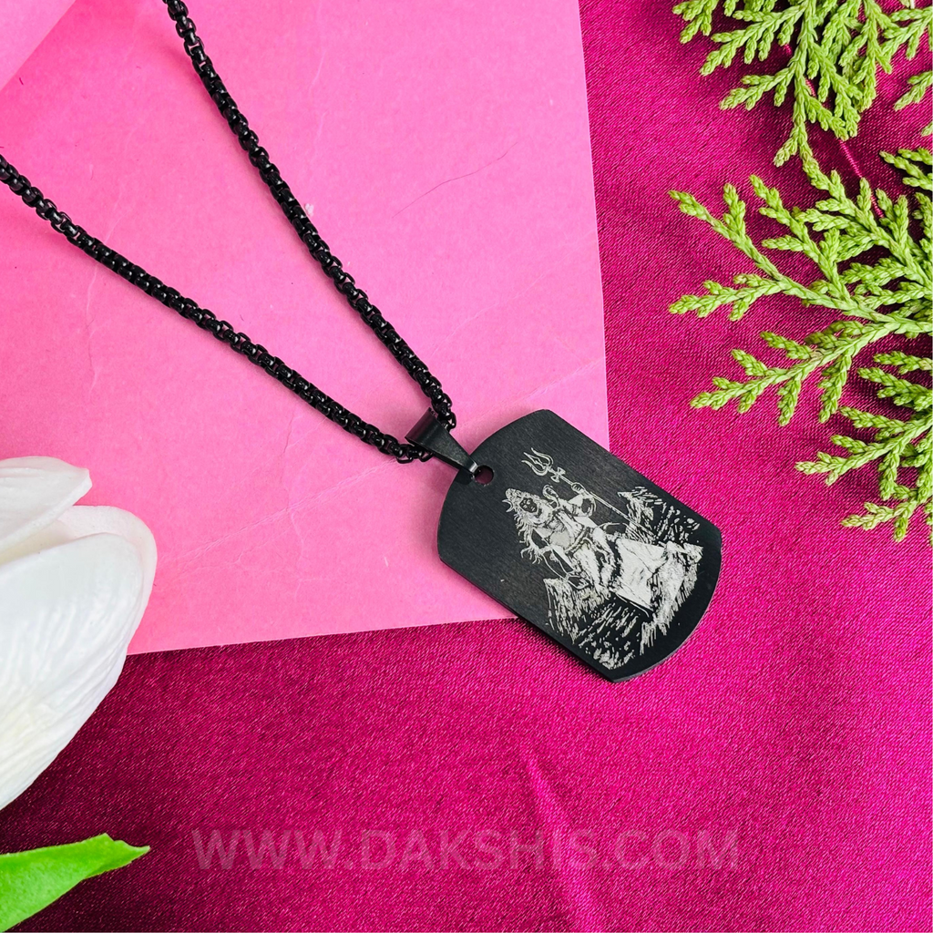 Divine Mahadev With Trishul Necklace