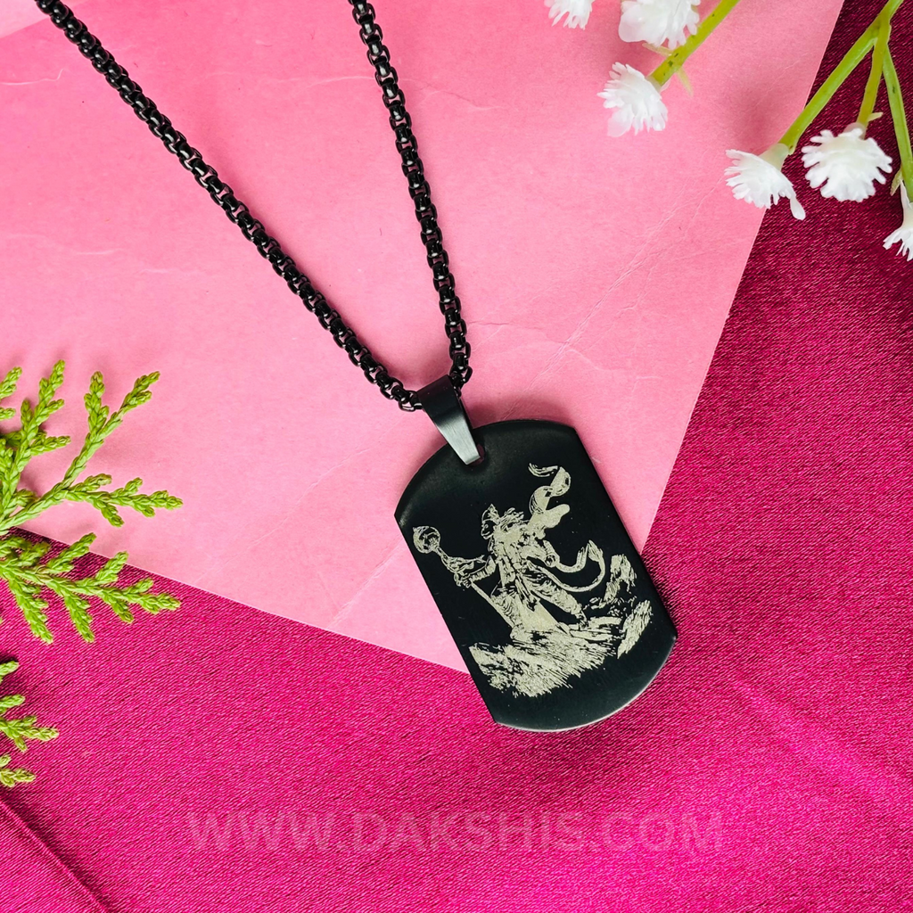 Divine Bahubali With Gada Necklace