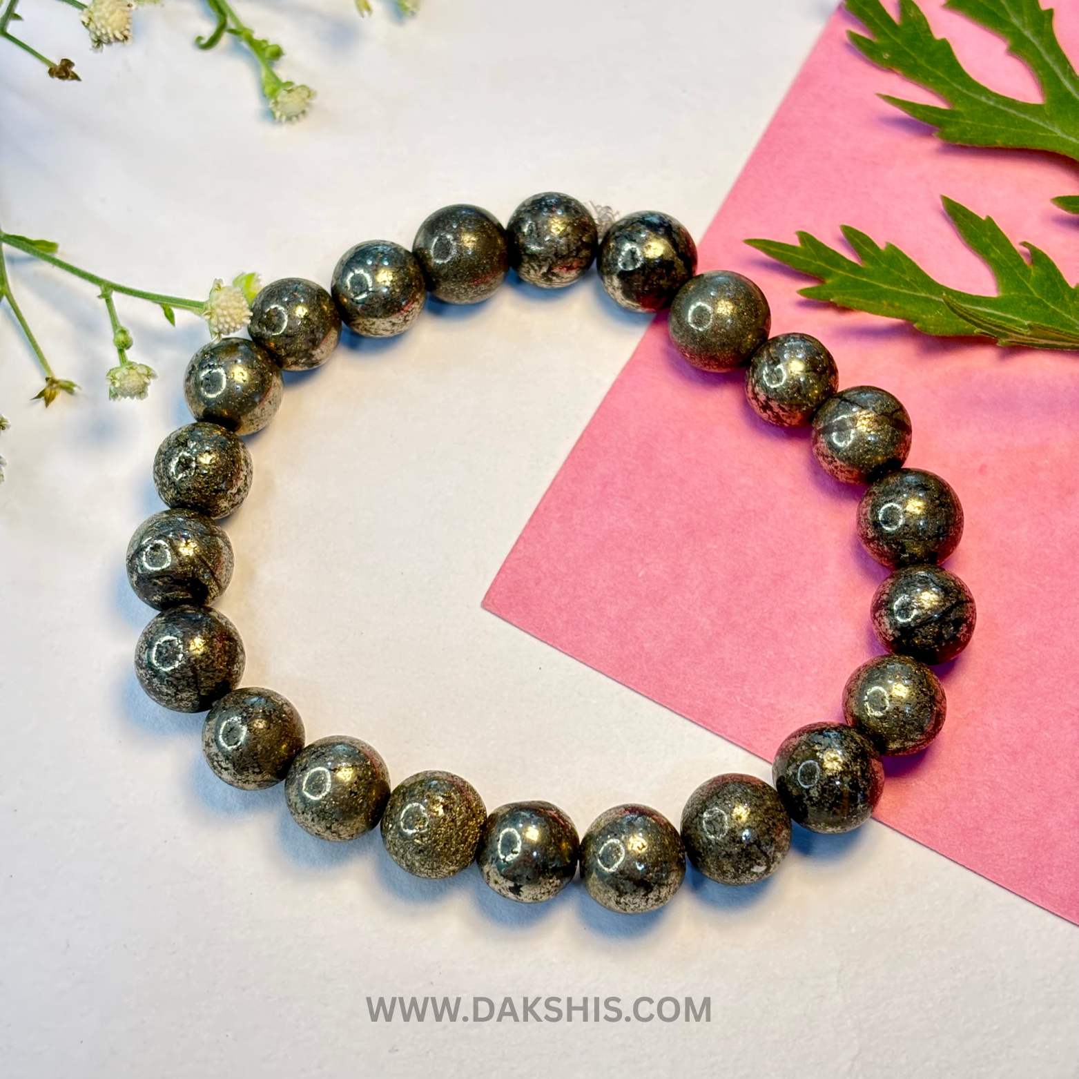 Natural Raw Pyrite Stone Bracelet