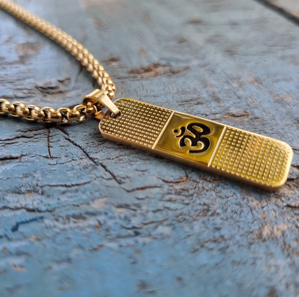 24K Gold Plated OM Necklace