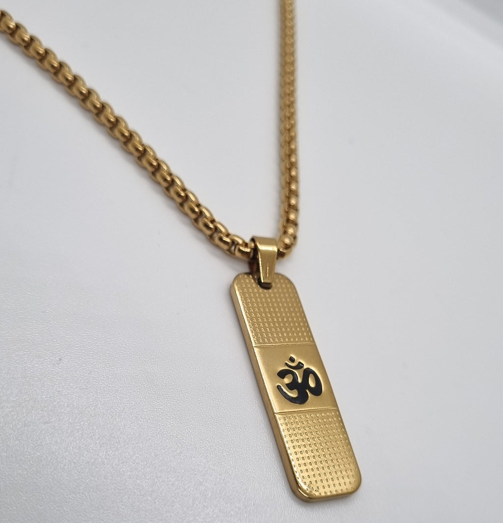 24K Gold Plated OM Necklace