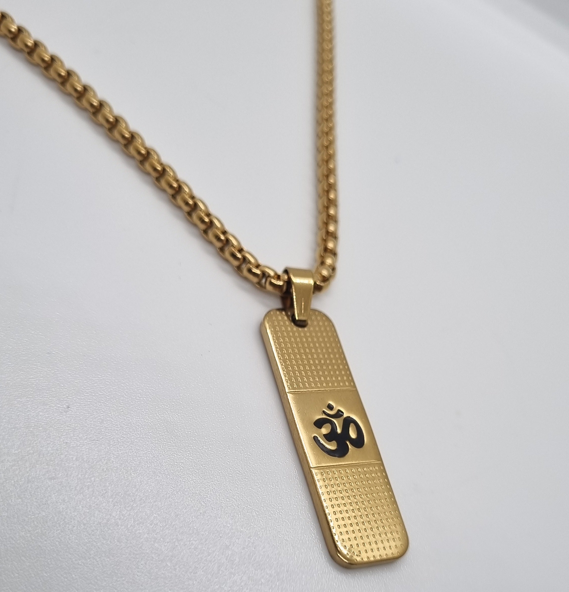 Gold Plated OM Necklace