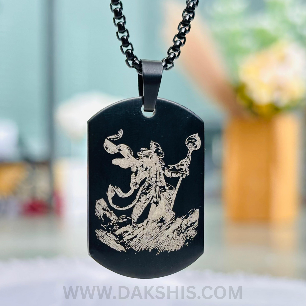 Divine Bahubali With Gada Necklace