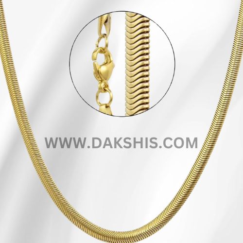 Gold Plated Snake Chain For Men
