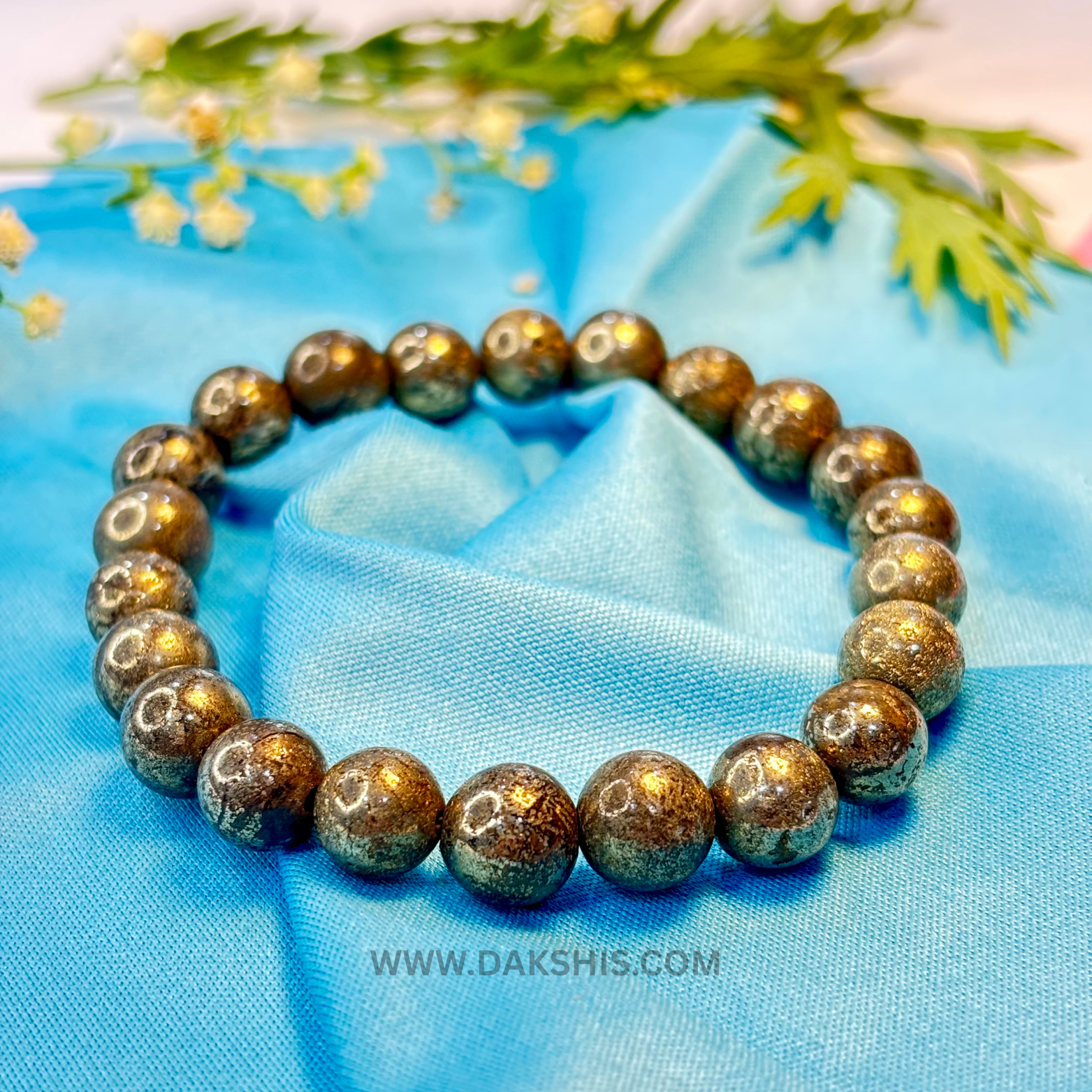 Natural Raw Pyrite Stone Bracelet