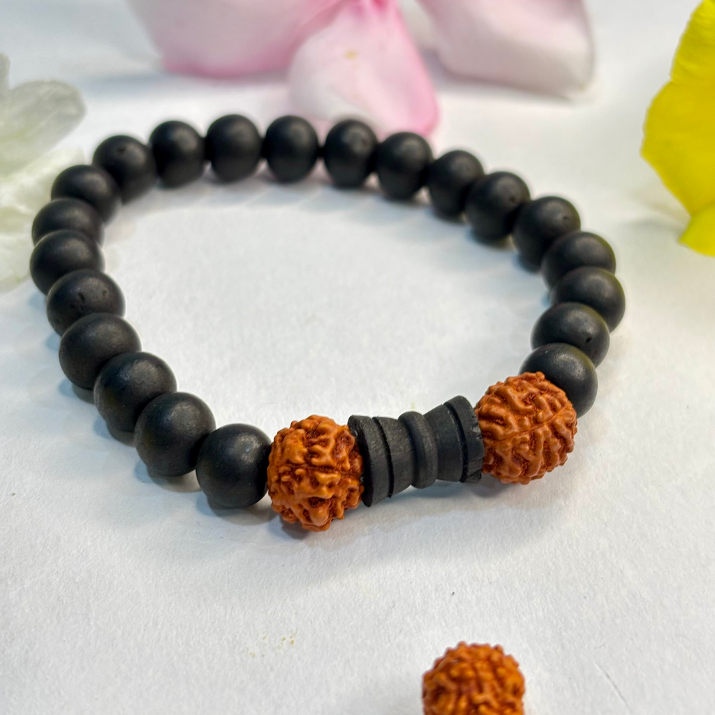 Karungali Rudraksha Bracelet