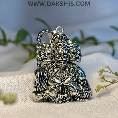 Lord Hanuman Locket With Silver Chain